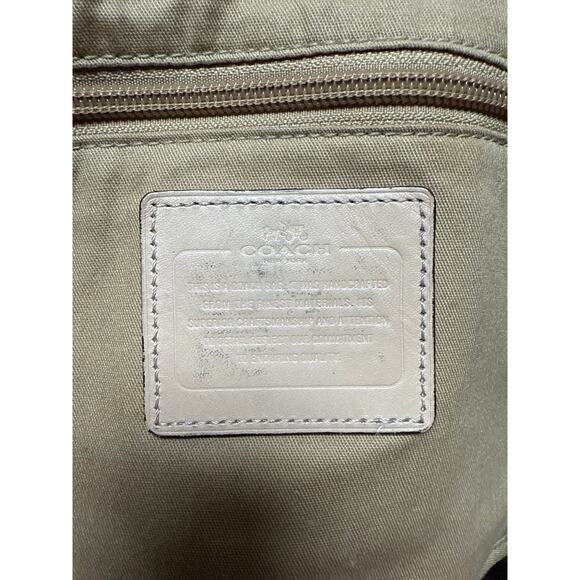 Coach Leopard Cheetah Animal Print City Tote Coated Canvas Leather Leather Trim - Picture 8 of 10